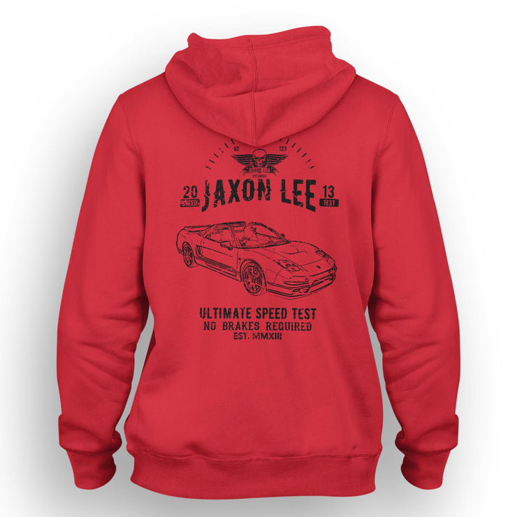 JL Speed Illustration For A Honda NSX-R 2005 Motorcar Fan Hoodie