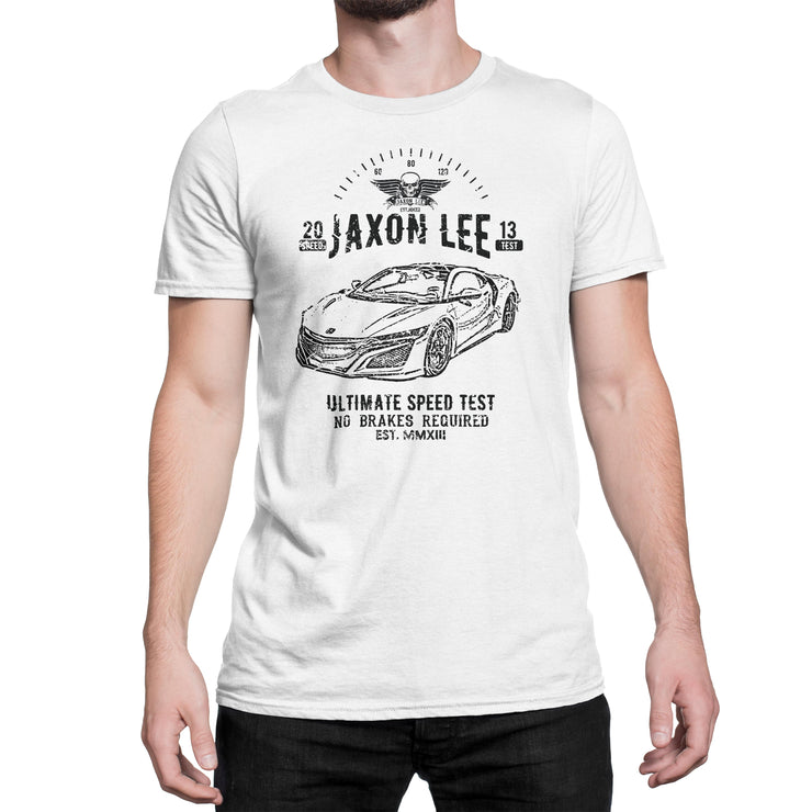JL Speed Illustration For A Honda NSX 2017 Motorcar Fan T-shirt