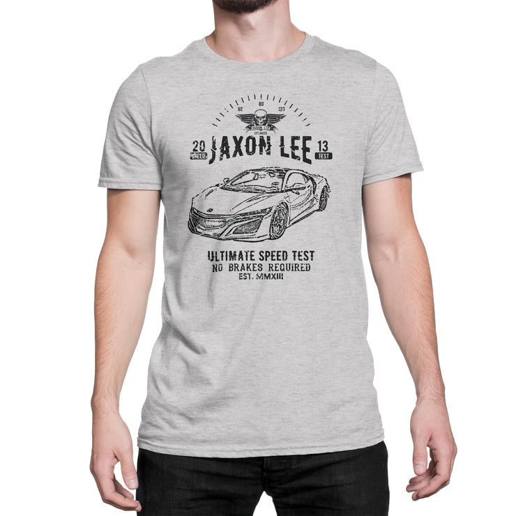 JL Speed Illustration For A Honda NSX 2017 Motorcar Fan T-shirt
