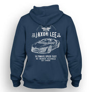 JL Speed Illustration For A Honda NSX 2017 Motorcar Fan Hoodie