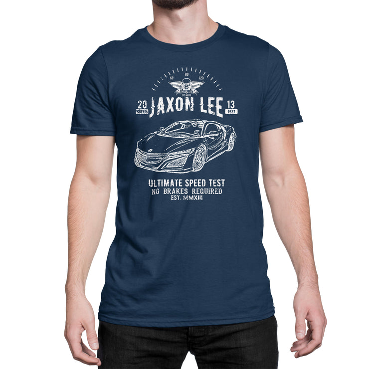 JL Speed Illustration For A Honda NSX 2017 Motorcar Fan T-shirt