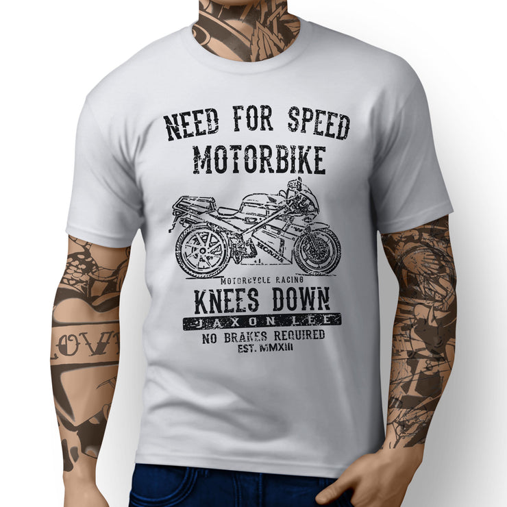 JL Speed Illustration For A Honda VFR400 NC30 Motorbike Fan T-shirt