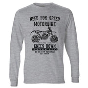JL Speed Illustration For A Husqvarna 701 Supermoto Motorbike Fan LS-Tshirt