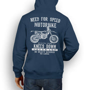 JL Speed Illustration For A Husqvarna FE 450 Motorbike Fan Hoodie