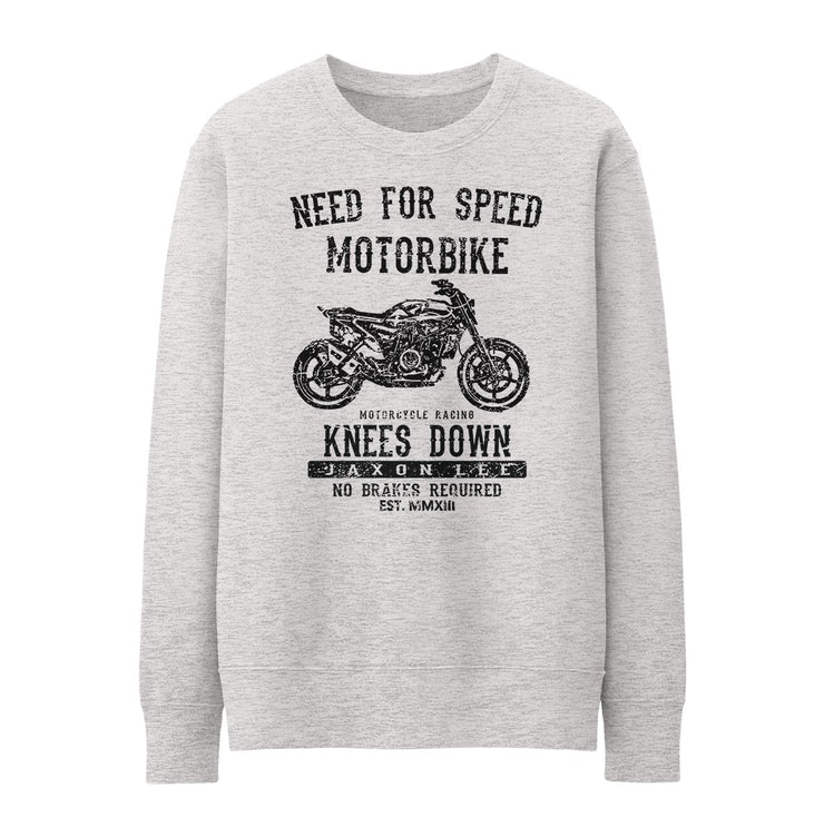 JL Speed Illustration For A Husqvarna Svartpilen 701 Motorbike Fan Jumper