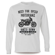 JL Speed Illustration For A Husqvarna Svartpilen 701 Motorbike Fan LS-Tshirt