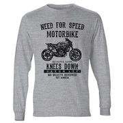 JL Speed Illustration For A Husqvarna Svartpilen 701 Motorbike Fan LS-Tshirt