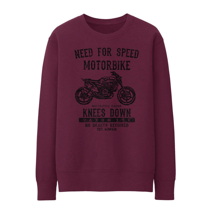 JL Speed Illustration For A Husqvarna Svartpilen 701 Motorbike Fan Jumper