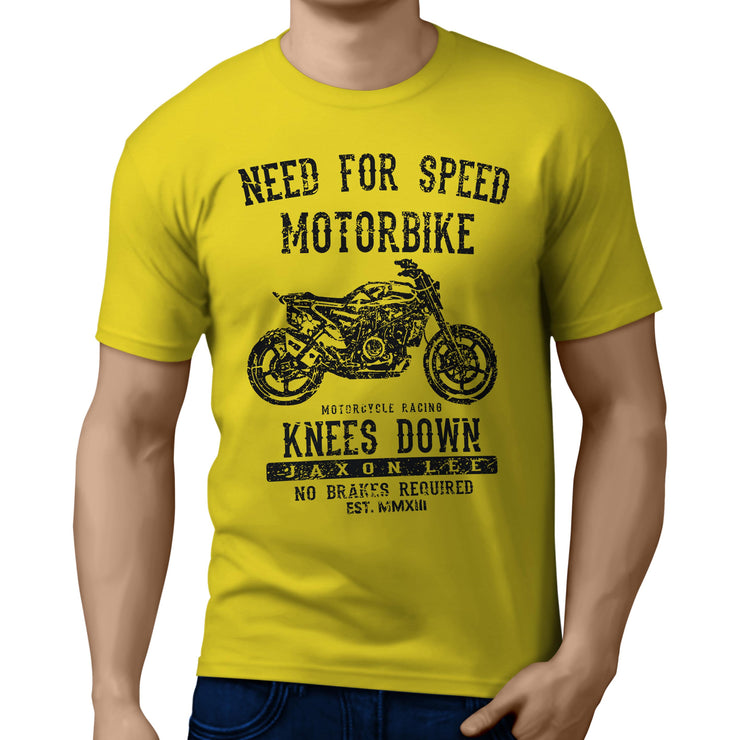 JL Speed Illustration For A Husqvarna Svartpilen 701 Motorbike Fan T-shirt