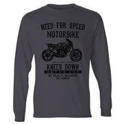 JL Speed Illustration For A Husqvarna Svartpilen 701 Motorbike Fan LS-Tshirt