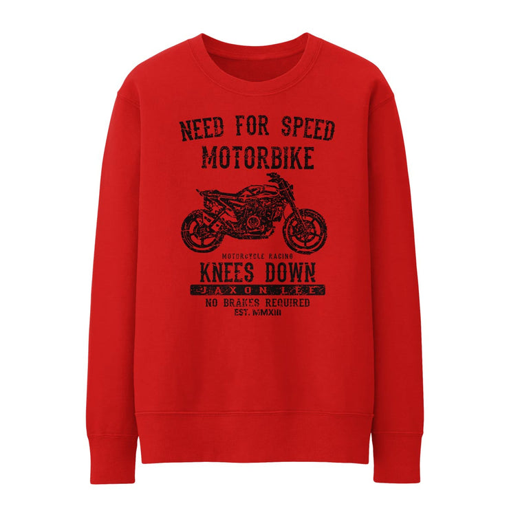 JL Speed Illustration For A Husqvarna Svartpilen 701 Motorbike Fan Jumper