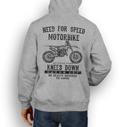 JL Speed Illustration For A Husqvarna TC 125 Motorbike Fan Hoodie