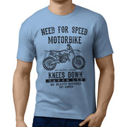 JL Speed Illustration For A Husqvarna TC 125 Motorbike Fan T-shirt