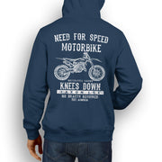 JL Speed Illustration For A Husqvarna TC 125 Motorbike Fan Hoodie