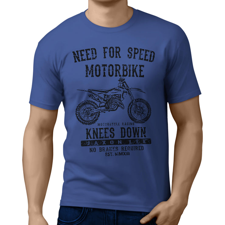 JL Speed Illustration For A Husqvarna TC 125 Motorbike Fan T-shirt