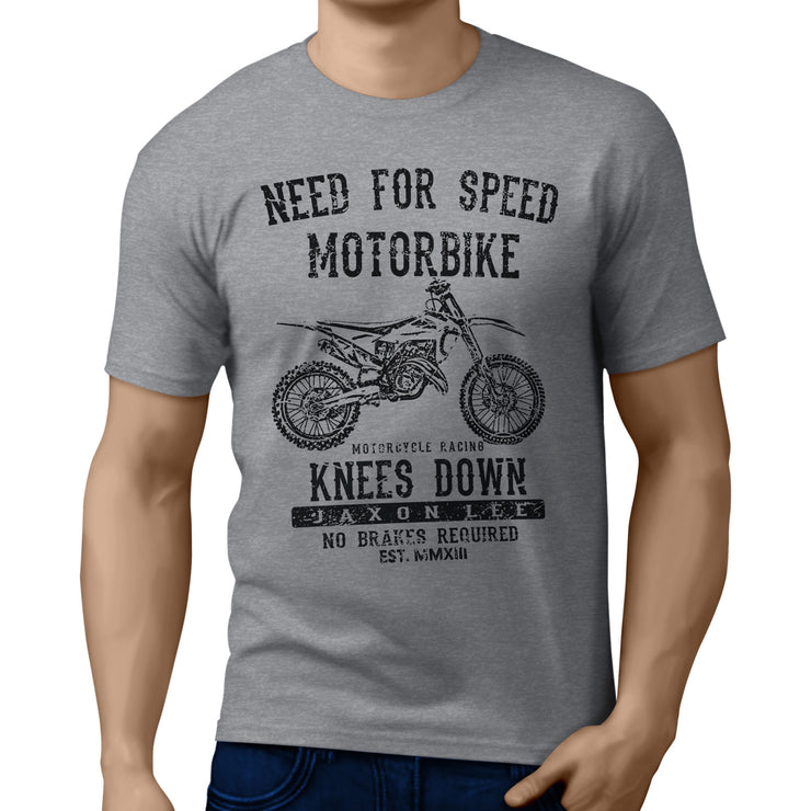 JL Speed Illustration For A Husqvarna TC 125 Motorbike Fan T-shirt