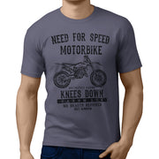 JL Speed Illustration For A Husqvarna TC 125 Motorbike Fan T-shirt