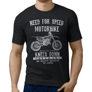 JL Speed Illustration For A Husqvarna TC 125 Motorbike Fan T-shirt