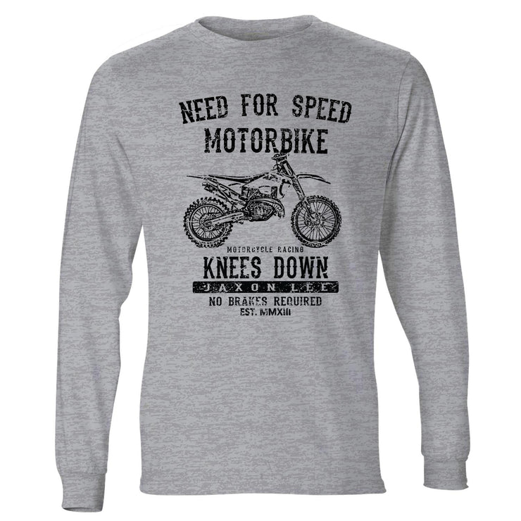 JL Speed Illustration For A Husqvarna TX 300i Motorbike Fan LS-Tshirt
