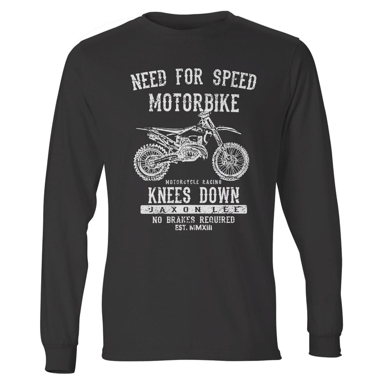JL Speed Illustration For A Husqvarna TX 300i Motorbike Fan LS-Tshirt