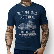 JL Speed Illustration For A Indian Chief Vintage Motorbike Fan T-shirt