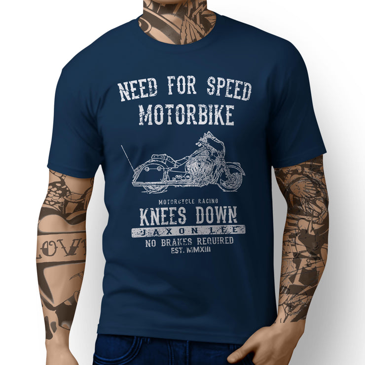 JL Speed Illustration For A Indian Chieftain Motorbike Fan T-shirt