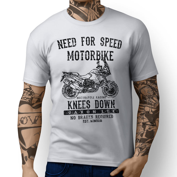 JL Speed illustration for a KTM 1290 Super Adventure Motorbike fan T-shirt