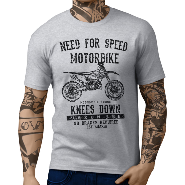 JL Speed illustration for a KTM 300 XC Motorbike fan T-shirt