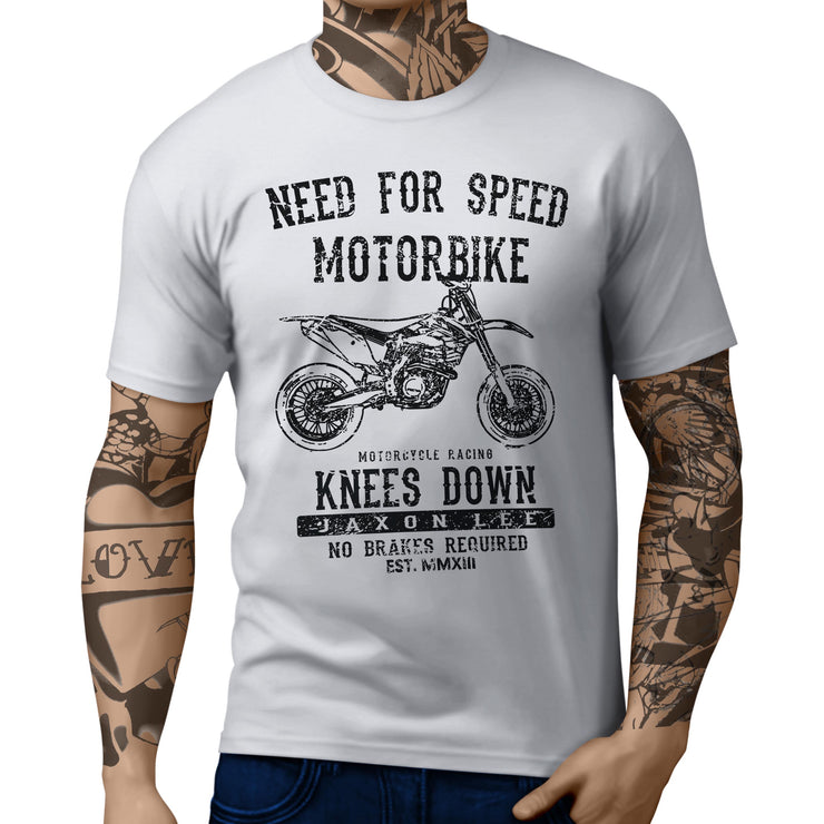 JL Speed illustration for a KTM 450 SMR Motorbike fan T-shirt