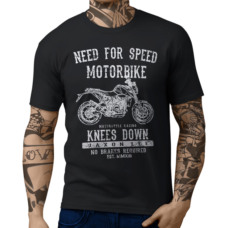 JL Speed illustration for a KTM 690 Duke Motorbike fan T-shirt