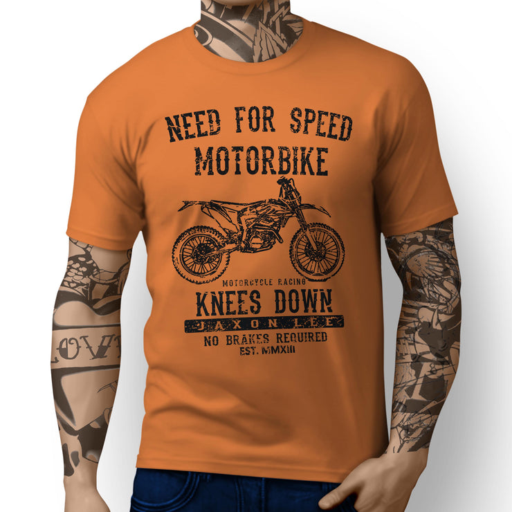 JL Speed illustration for a KTM Freeride 250R Motorbike fan T-shirt