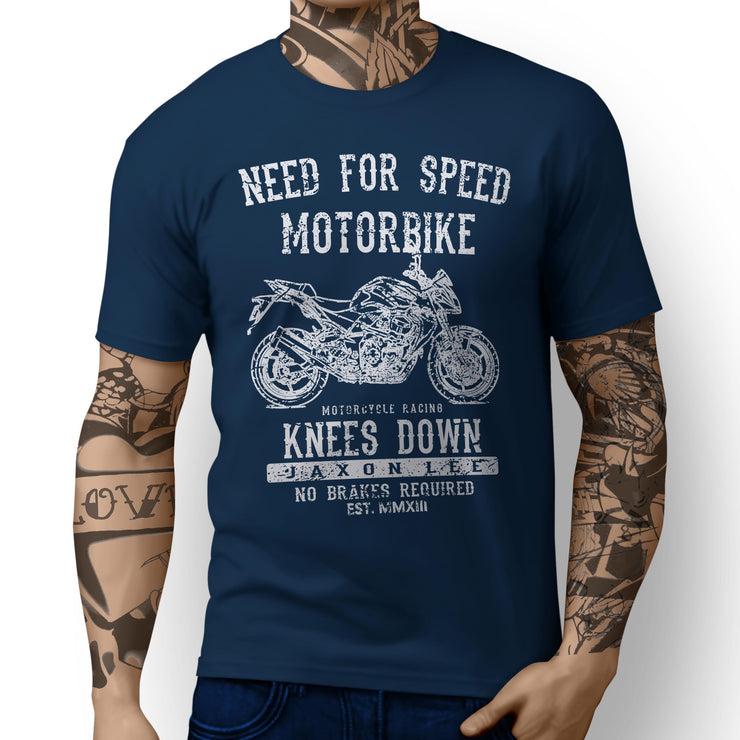 JL Speed Illustration For A Kawasaki Z750 Motorbike Fan T-shirt
