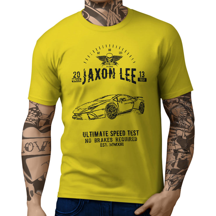JL Speed Illustration For A Lambo Huracan Performante Motorcar Fan T-shirt