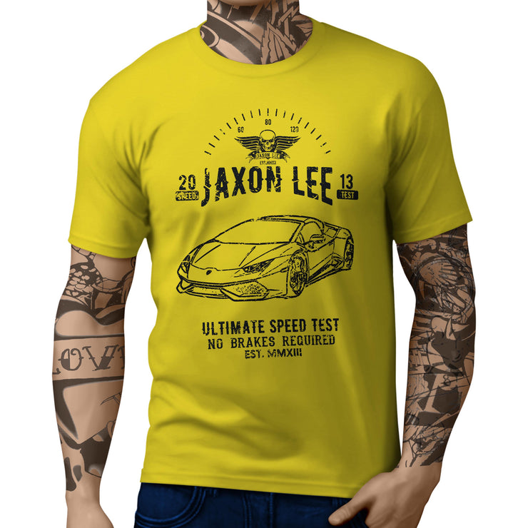 JL Speed Illustration For A Lambo Huracan Spyder Motorcar Fan T-shirt