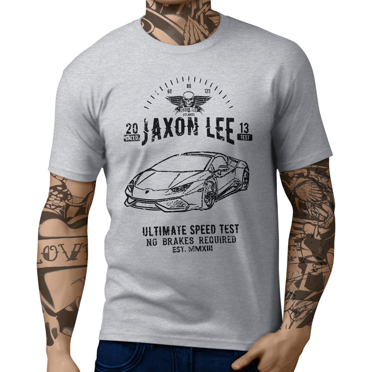 JL Speed Illustration For A Lambo Huracan Spyder Motorcar Fan T-shirt