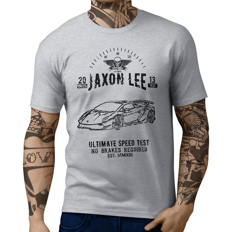 JL Speed Illustration For A Lambo Sesto Elemento Motorcar Fan T-shirt