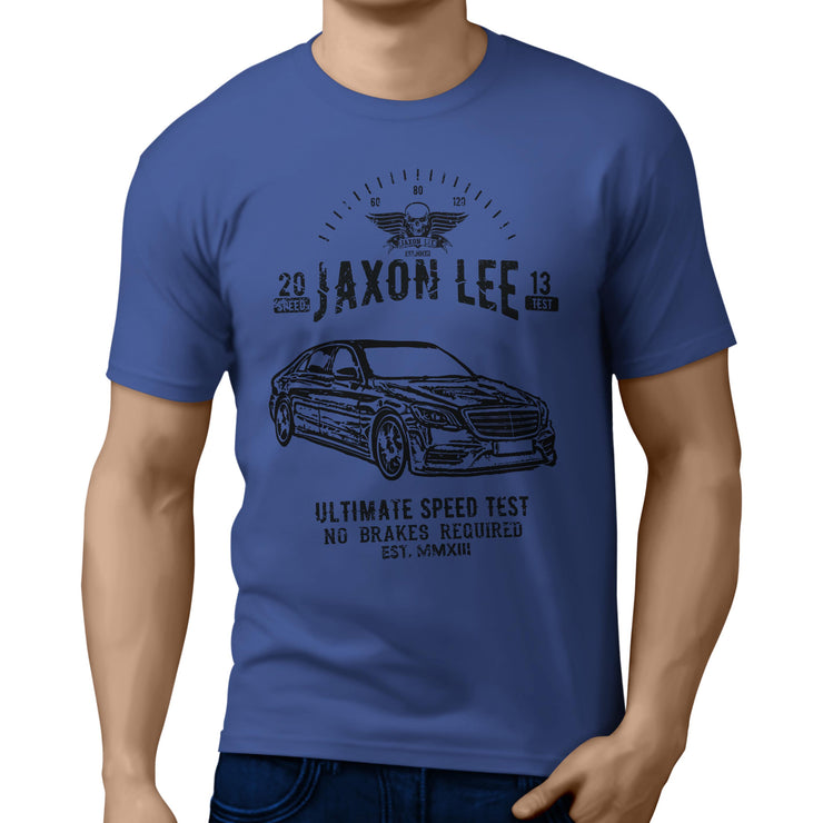 JL Speed Illustration For A Mercedes Benz S Class Motorcar Fan T-shirt
