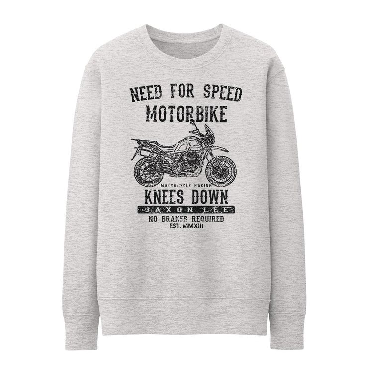 JL Speed Illustration For A Moto Guzzi V85 TT Motorbike Fan Jumper