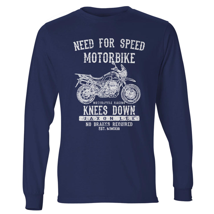 JL Speed Illustration For A Moto Guzzi V85 TT Motorbike Fan LS-Tshirt