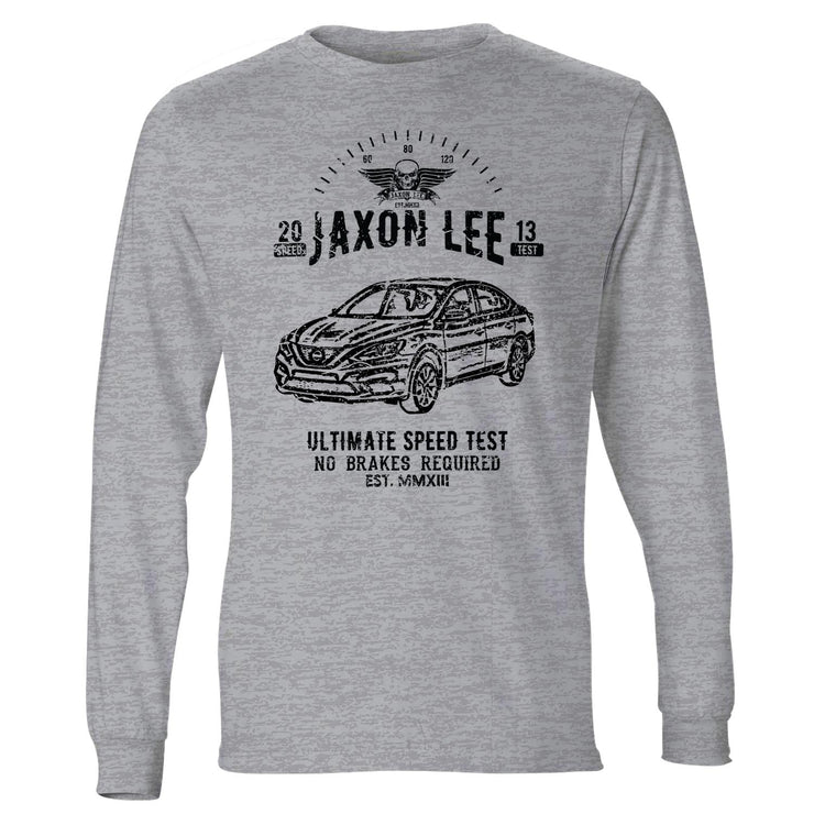 JL Speed Illustration For A Nissan Sentra Motorcar Fan LS-Tshirt