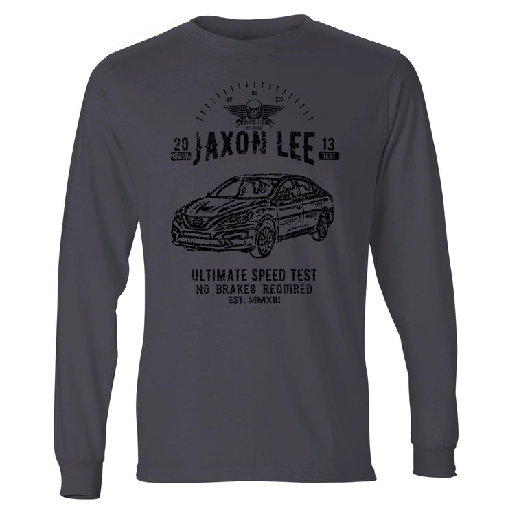 JL Speed Illustration For A Nissan Sentra Motorcar Fan LS-Tshirt
