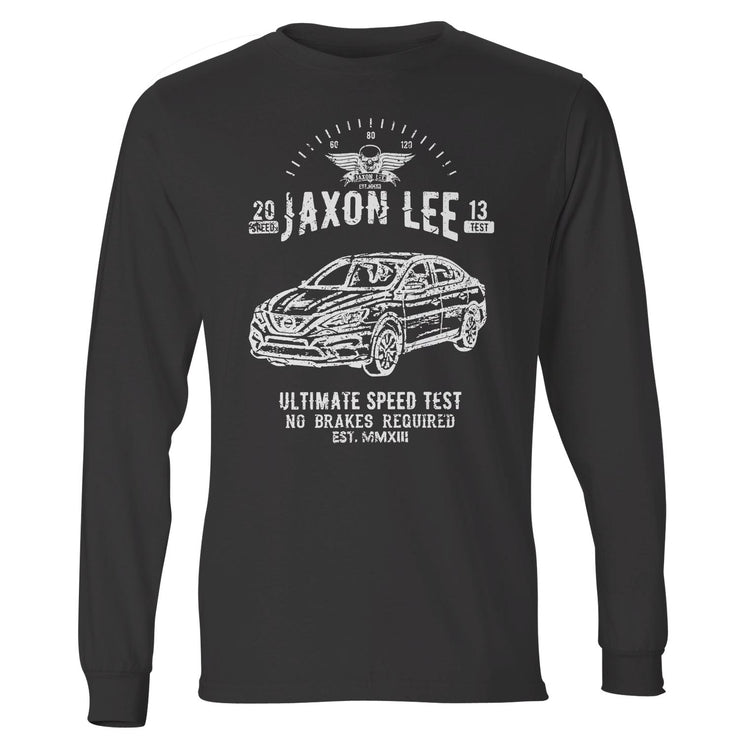 JL Speed Illustration For A Nissan Sentra Motorcar Fan LS-Tshirt