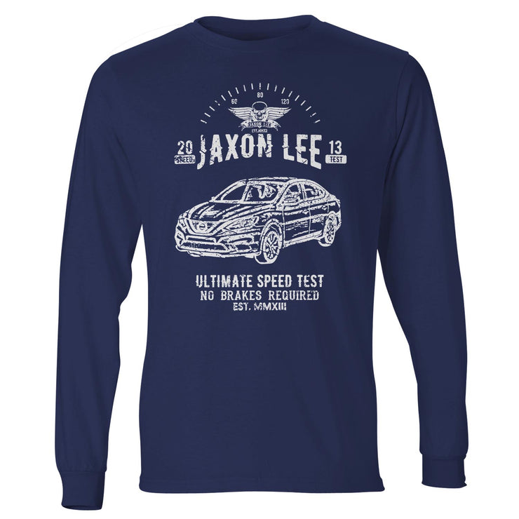 JL Speed Illustration For A Nissan Sentra Motorcar Fan LS-Tshirt