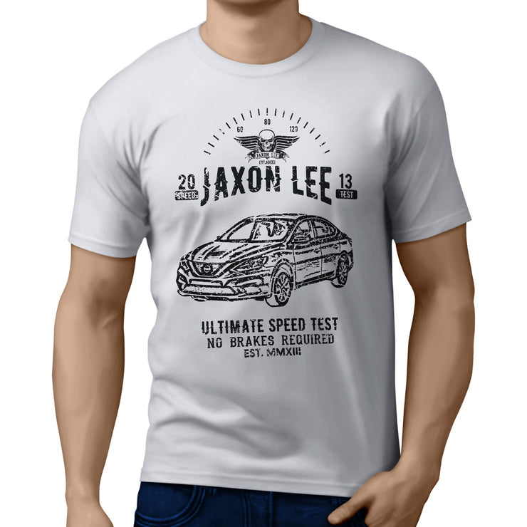 JL Speed Illustration For A Nissan Sentra Motorcar Fan T-shirt