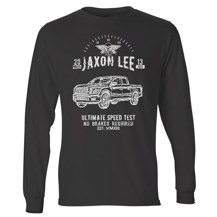 JL Speed Illustration For A Nissan Titan Motorcar Fan LS-Tshirt