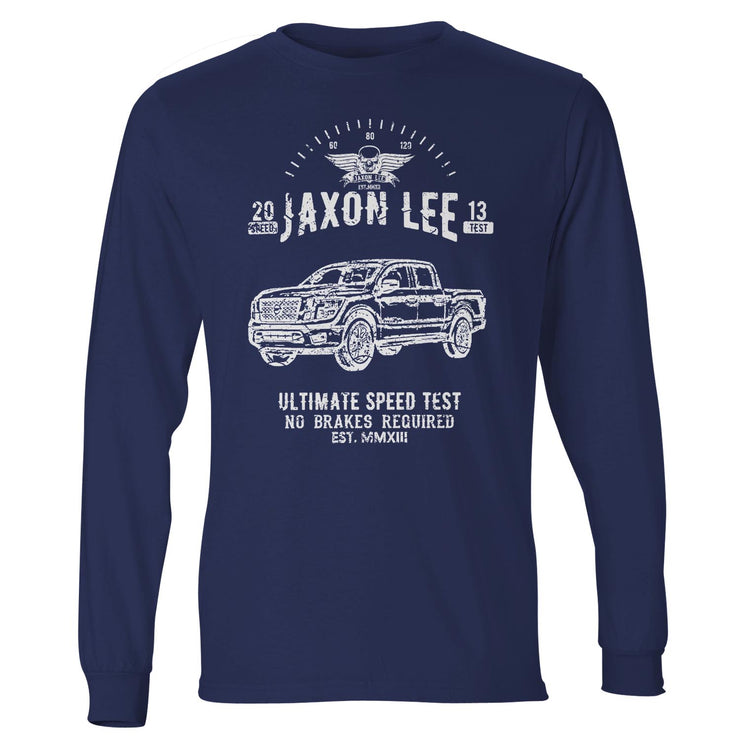 JL Speed Illustration For A Nissan Titan Motorcar Fan LS-Tshirt