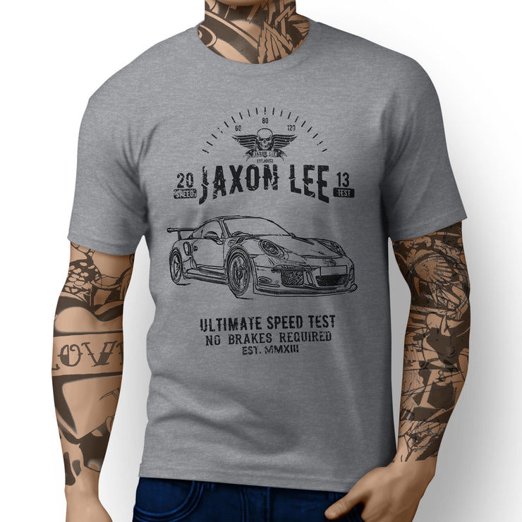 JL Speed Illustration for a Porsche 911 GT3 RS fan T-shirt