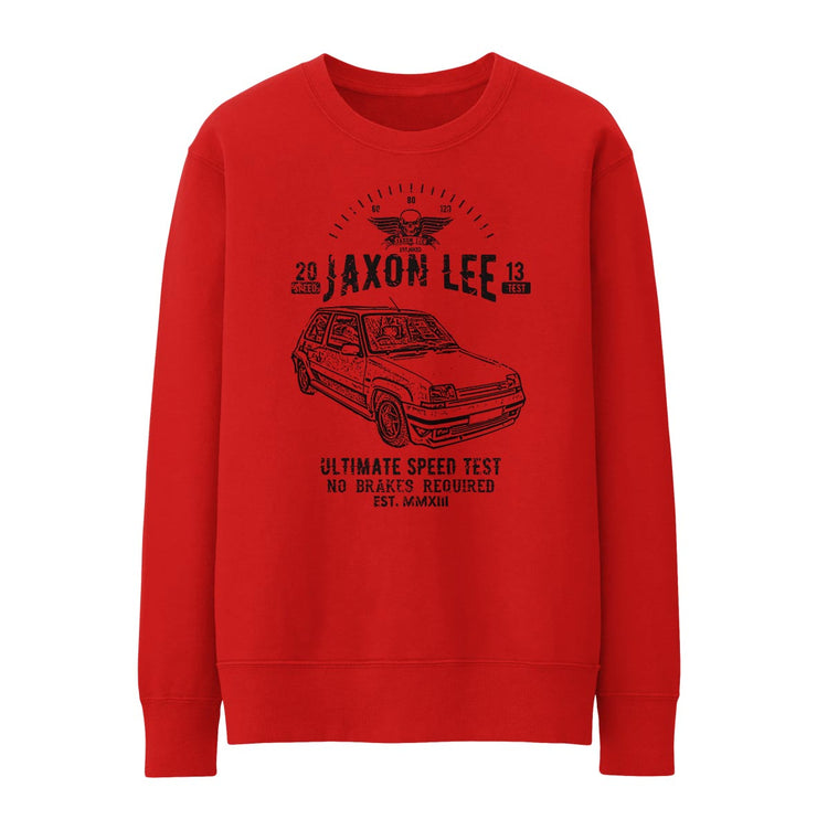 JL Speed Illustration For A Renault 5 GT Turbo Motorcar Fan Jumper