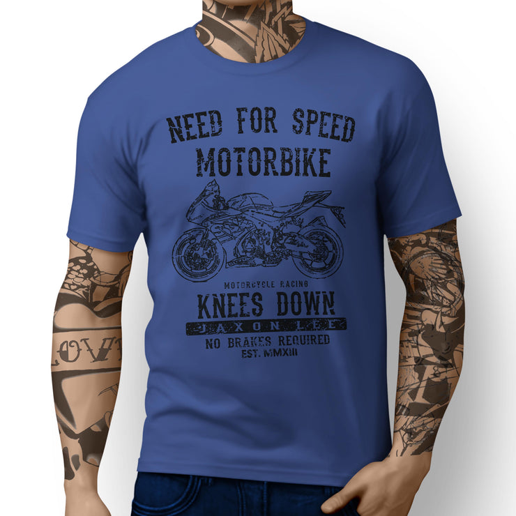 JL Speed Illustration For A Suzuki GSXR 1000 R 2017 Motorbike Fan T-shirt