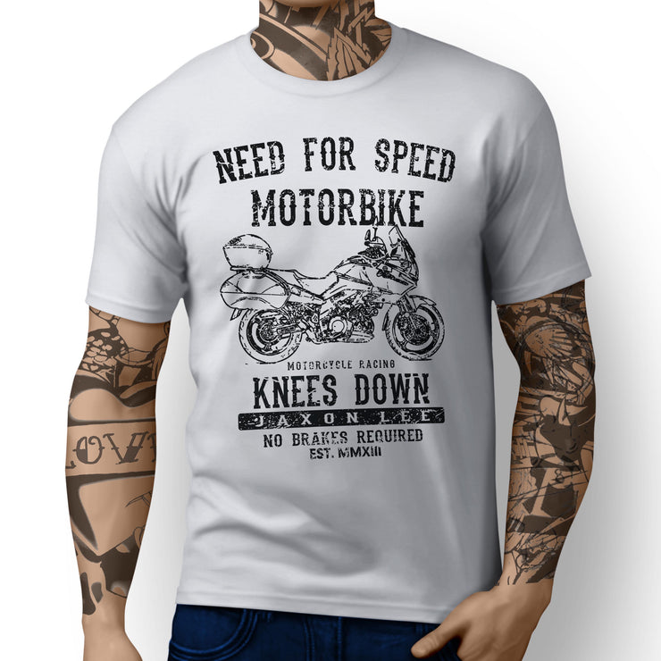 JL Speed Illustration For A Suzuki V Strom 1000SE Motorbike Fan T-shirt